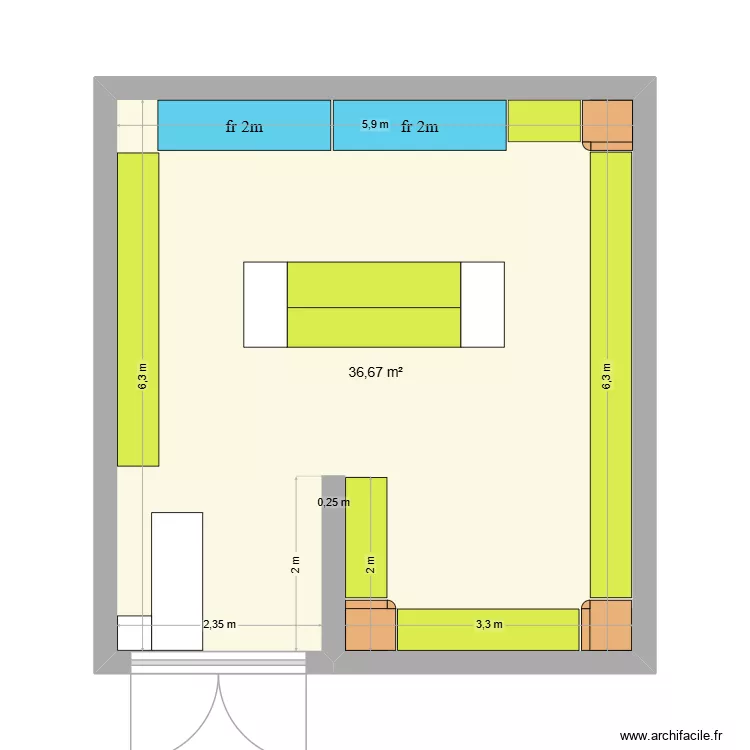 mdya. Plan de 1 Pièce et 37 m² mdya. Plan de 1 Pièce et 37 m²