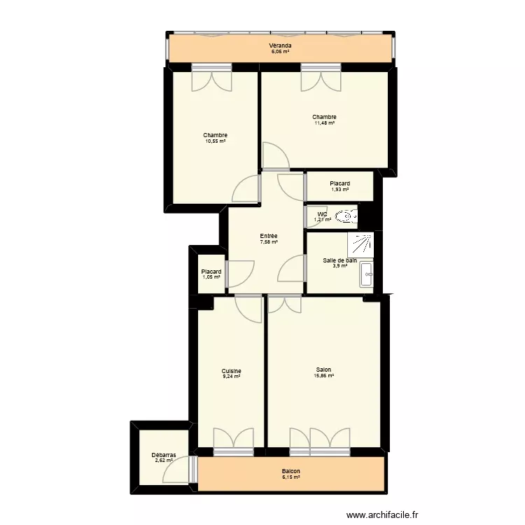 dupuy marseille. Plan de 15 Pièces et 78 m² dupuy marseille. Plan de 15 Pièces et 78 m²