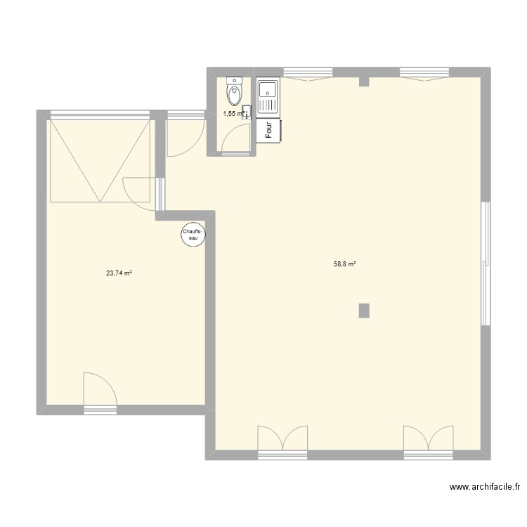rdc maison thym. Plan de 0 pièce et 0 m2