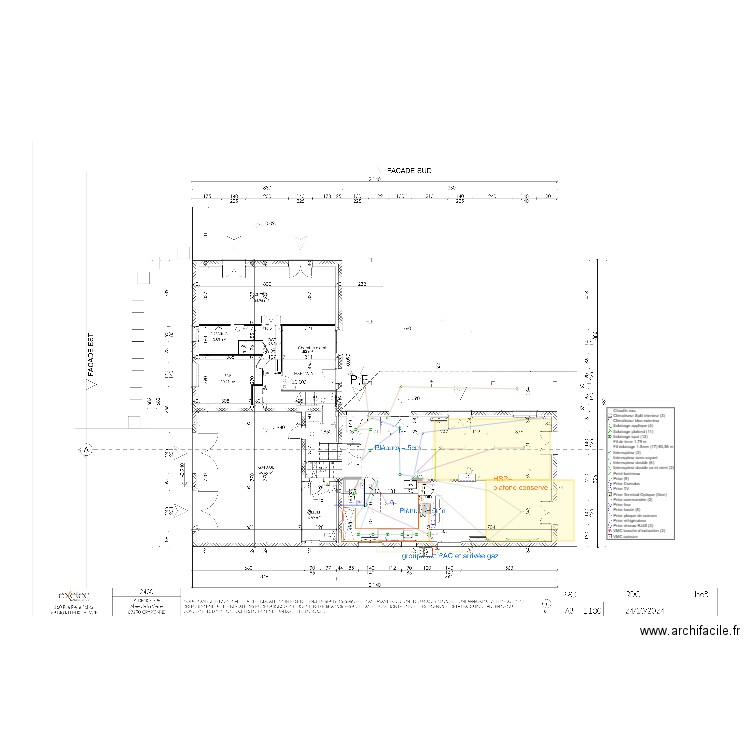 DEMOLIERE ELECTRICITE PAC V1. Plan de 0 pièce et 0 m2