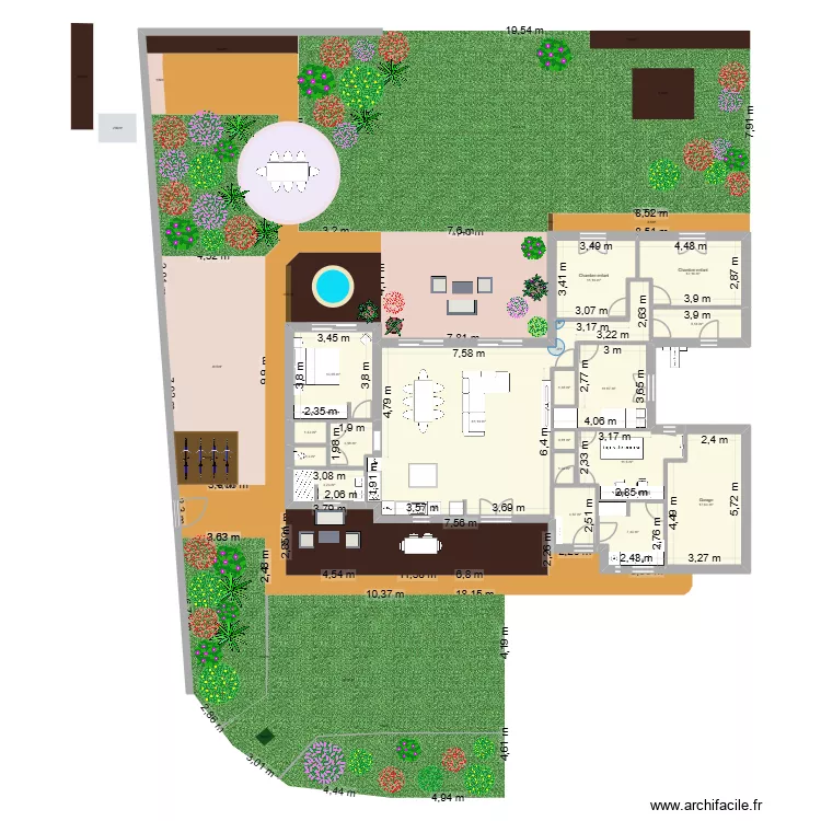 extention 26m2 13/01/26. Plan de 17  et 170 m²