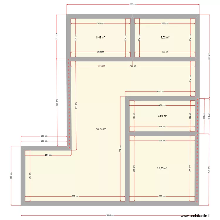 LANDI MAISO. Plan de 
