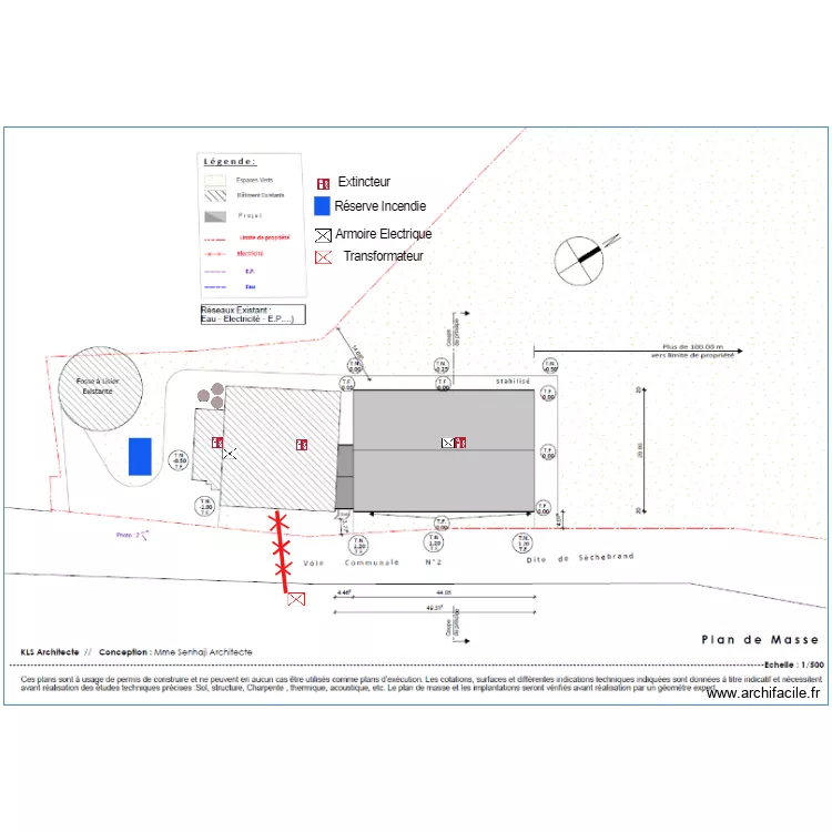 Plan S&eacute;curit&eacute; ICPE E Porcs du Plateau. Plan de 