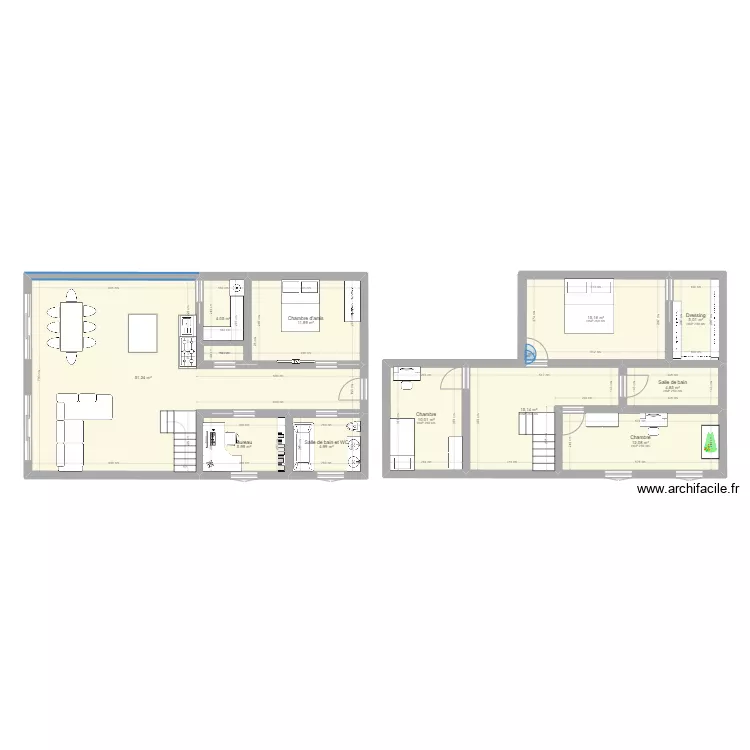 Futur maison de nos r&eacute;ves. Plan de 