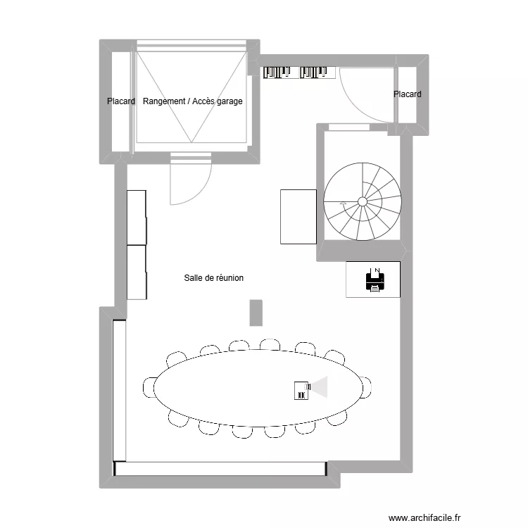 Joint sous sol meubl&eacute;. Plan de 