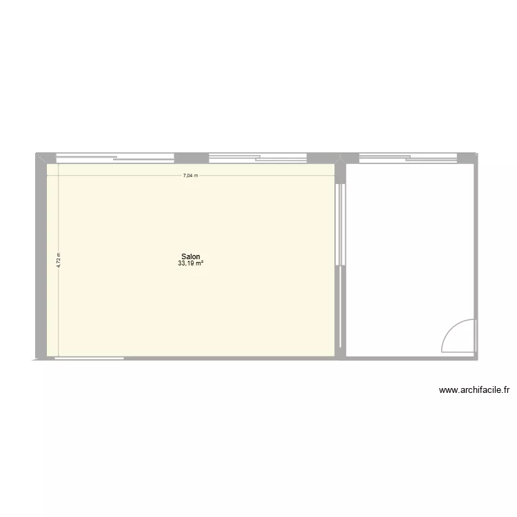 86 gambetta. Plan de 1 et 33 m² 86 gambetta. Plan de 1 et 33 m²