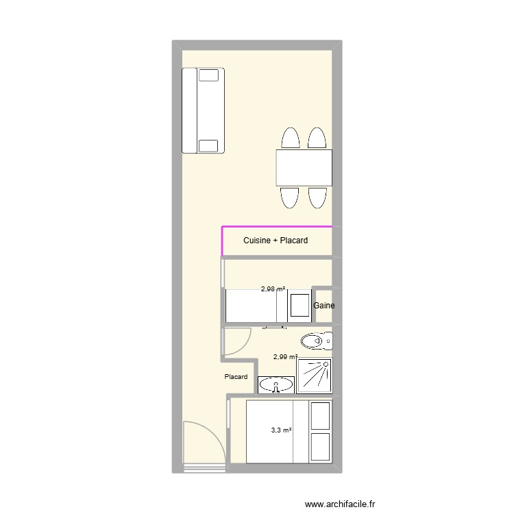 Roche Blanche 58. Plan de 0 pièce et 0 m2