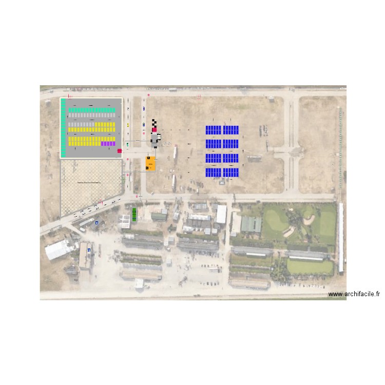 Zone thermique V4. Plan de 8 pièces et 993 m2