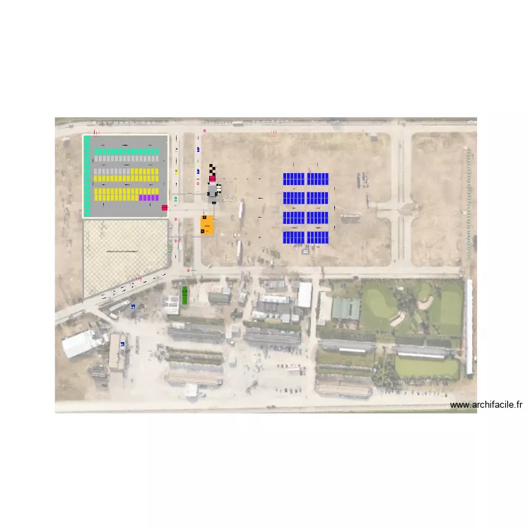 Zone thermique V4. Plan de 