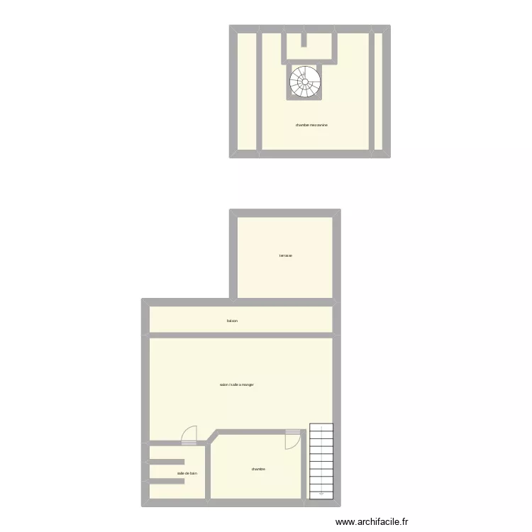 1 etage lot 1. Plan de 