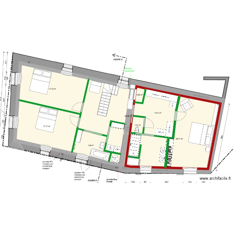 Maison Céli V1.2. Plan de 10 pièces et 197 m2