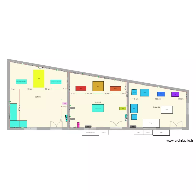 Cotation arriv&eacute;es air/&eacute;lec. Plan de 