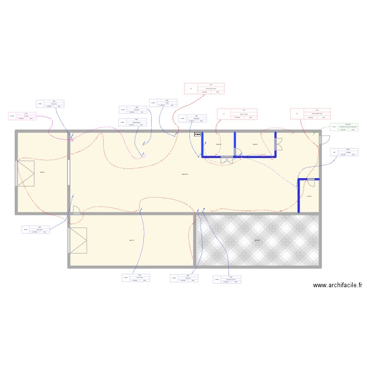 Atelier_Alex_Elec_PC_Force. Plan de 7 pièces et 511 m2