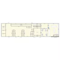 Temp warehouse with shop and offices / 35m x 12m warehouse