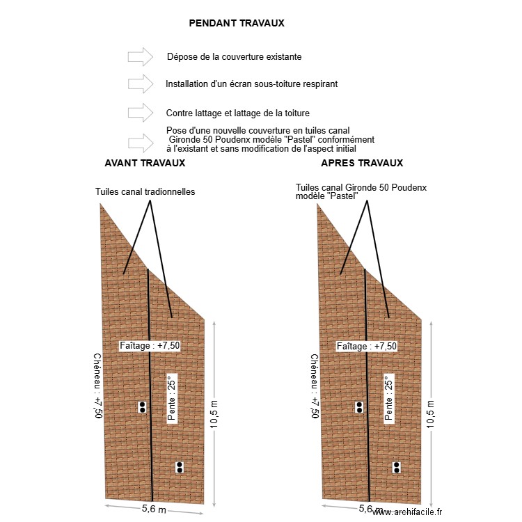 dp04 guttin toiture. Plan de 0 pièce et 0 m2