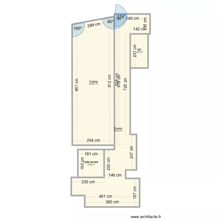 Ramelet. Plan de 4 Pièces et 58 m² Ramelet. Plan de 4 Pièces et 58 m²