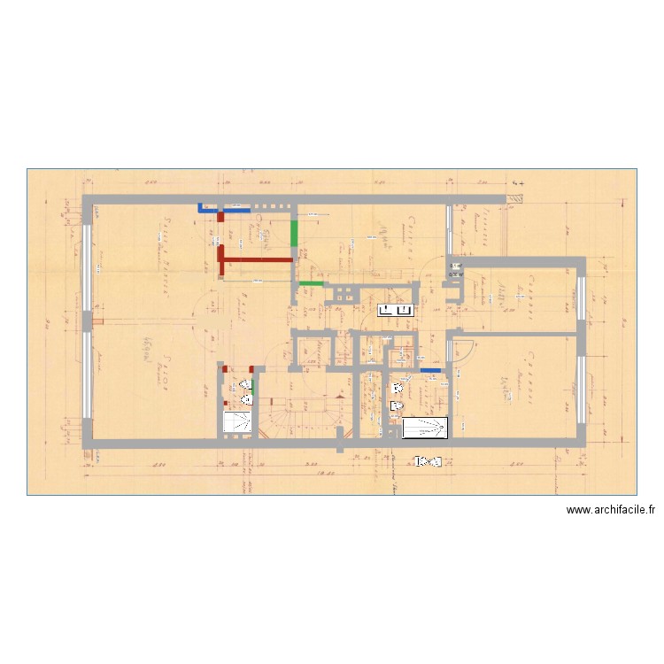 misure bagno corrette. Plan de 0 pièce et 0 m2