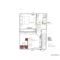 Sol 2: Salon separation + Chambre + SDB