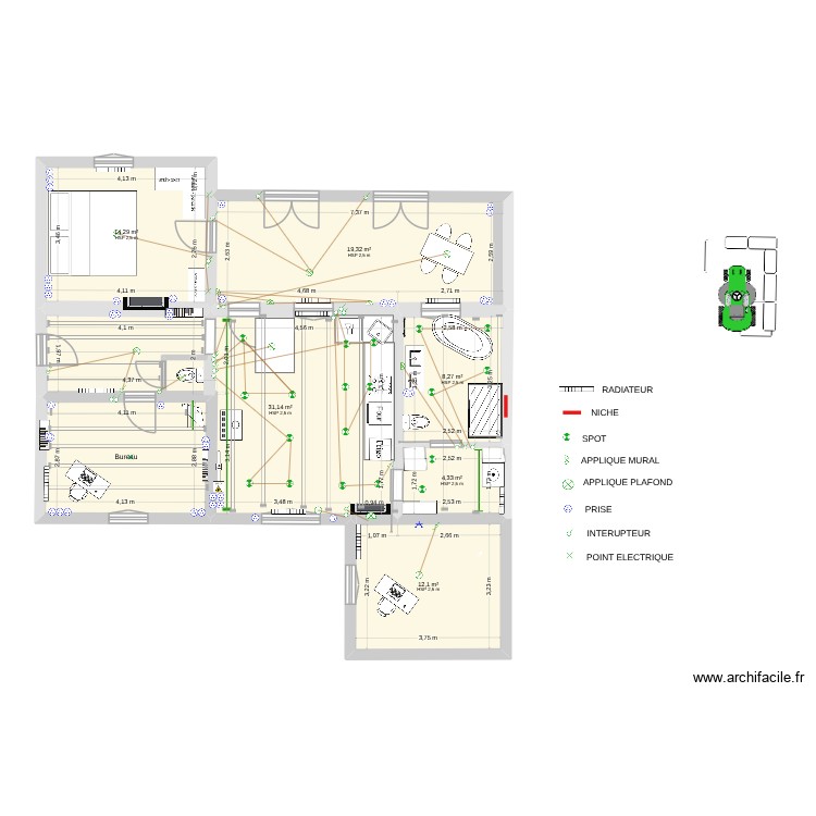 Plan Électrique Presbytère 16JAN2026 REV4. Plan de 0 pièce et 0 m2