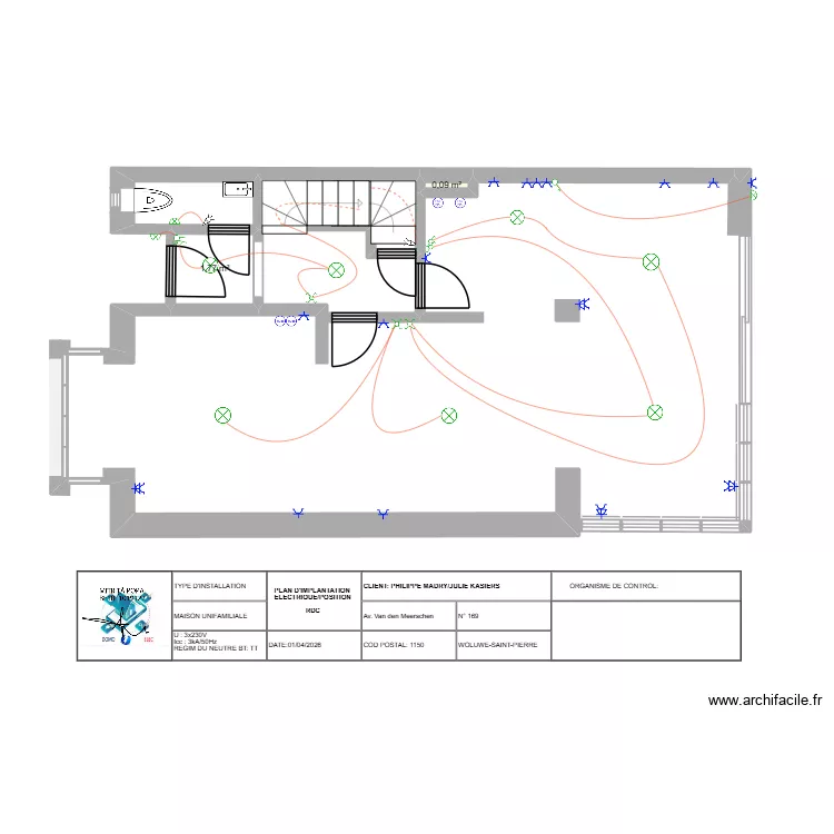 Madry RDC. Plan de 11  et 79 m²