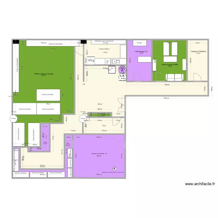 Local 302 - 5500 Fullum - Plan final. Plan de 