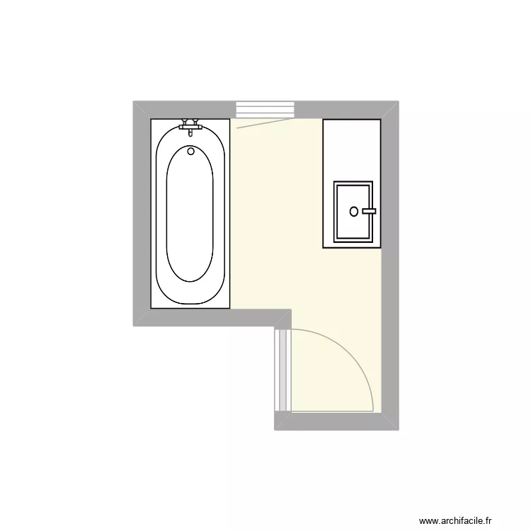 AUDINOT. Plan de 1  et 5 m²