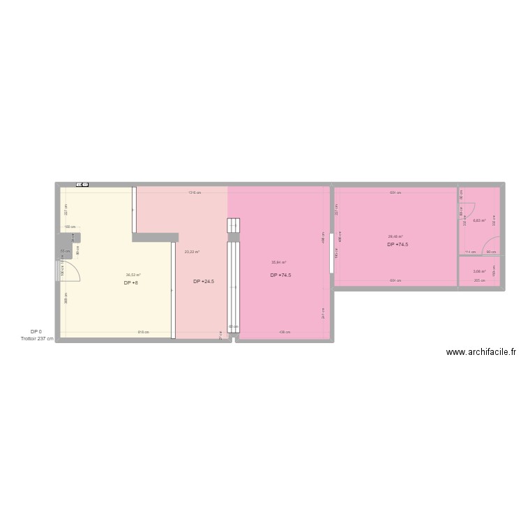 LE CHALET AVANT TRAVAUX. Plan de 0 pièce et 0 m2