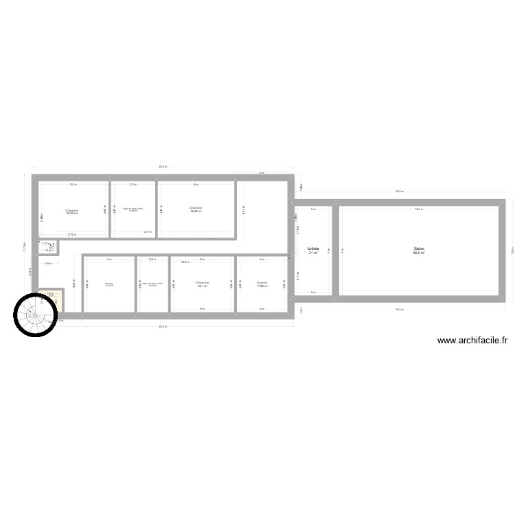 rdc bis. Plan de 0 pièce et 0 m2