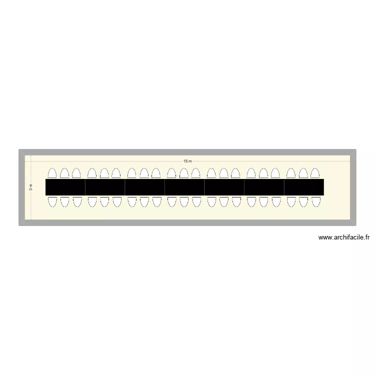 Fondation. Plan de 1  et 45 m²