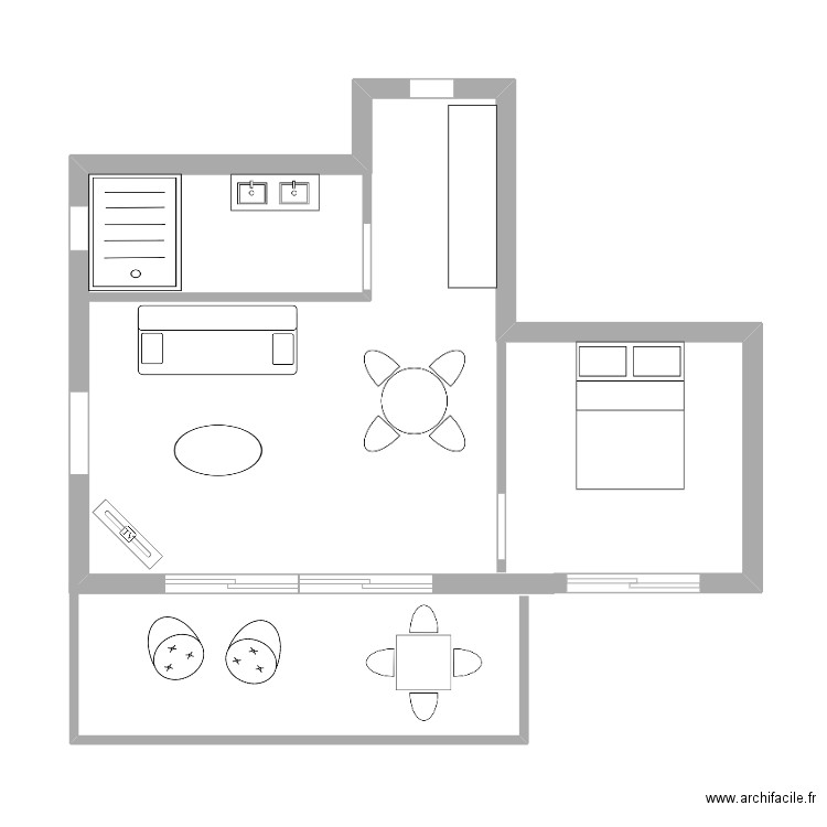 T2 La caudiere. Plan de 0 pièce et 0 m2