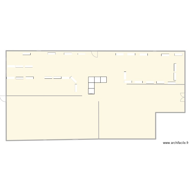 CDI ESTIC. Plan de 1 pièce et 404 m2