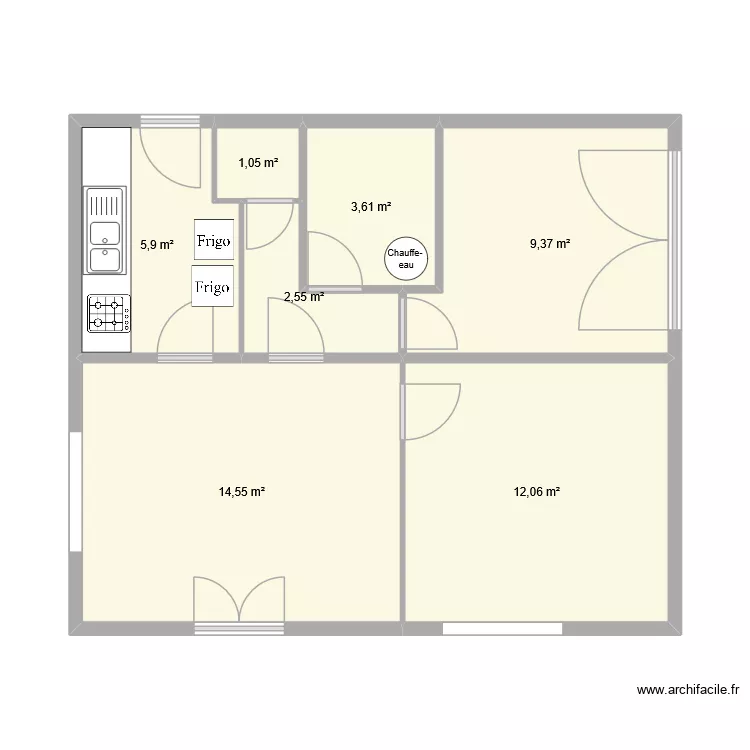 Lacanau_original. Plan de 7 et 49 m² Lacanau_original. Plan de 7 et 49 m²