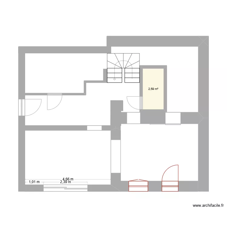 Theys existant. Plan de 