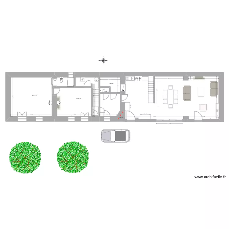 lamothe projet. Plan de 5 et 56 m² lamothe projet. Plan de 5 et 56 m²