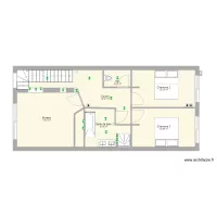 Villa 2  SdB et couloir R+1