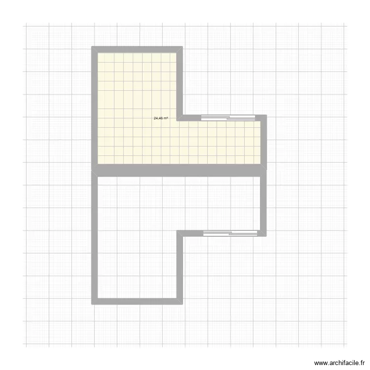 appartement. Plan de 1 et 24 m² appartement. Plan de 1 et 24 m²
