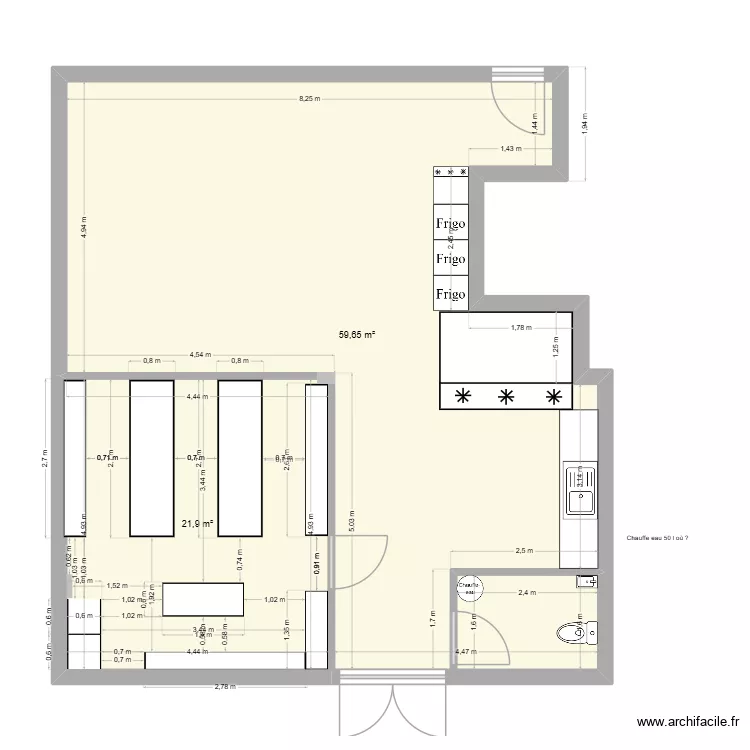 épicerie mens 2. Plan de 2 et 82 m² épicerie mens 2. Plan de 2 et 82 m²