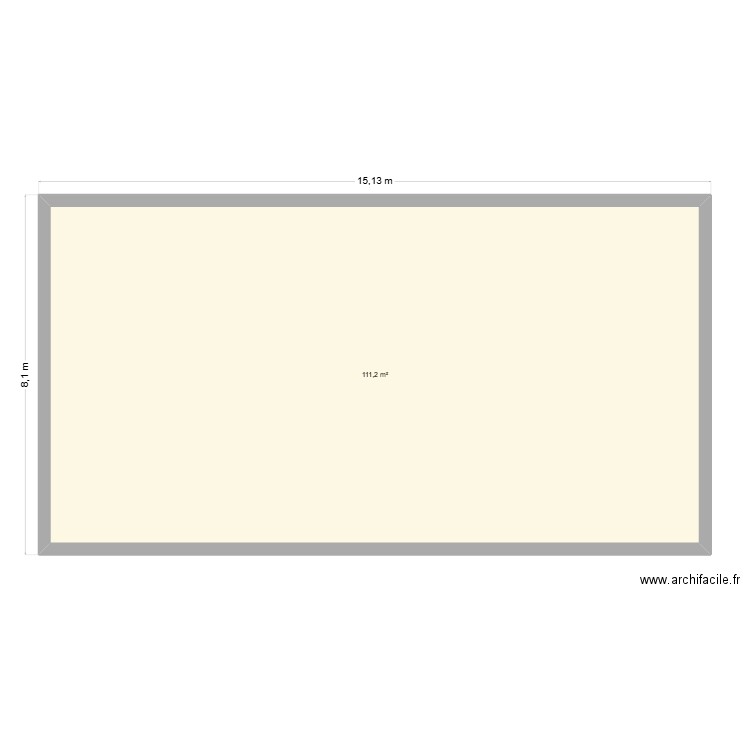 Laurent. B. Plan de 1 pièce et 111 m2