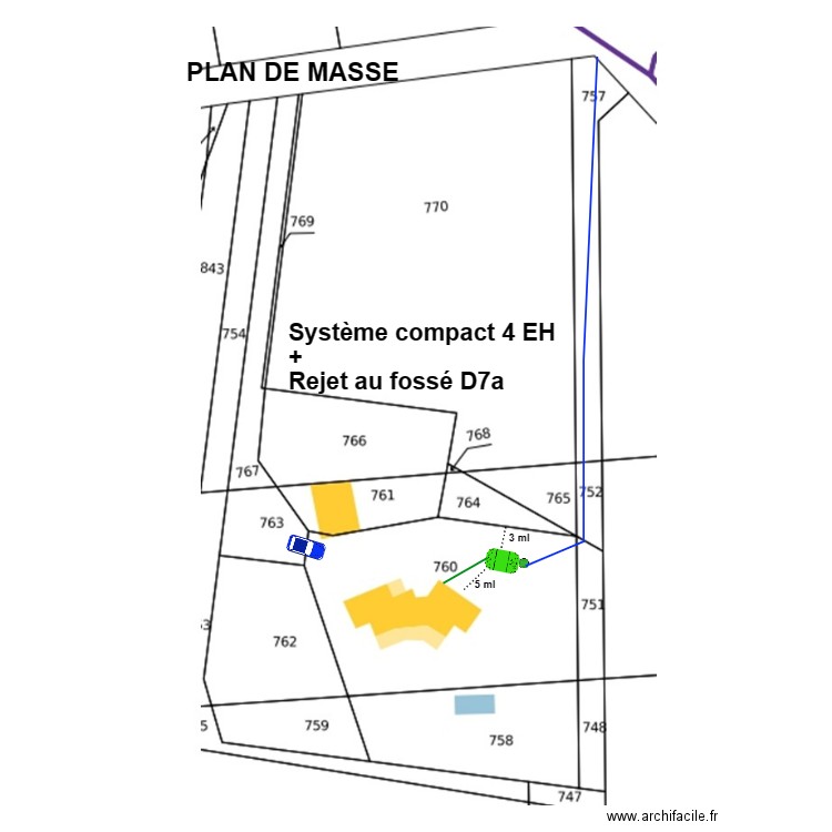 Morliere. Plan de 0 pièce et 0 m2