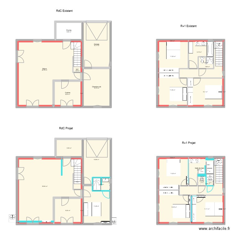 Villa Fréjus. Plan de 39 pièces et 268 m2