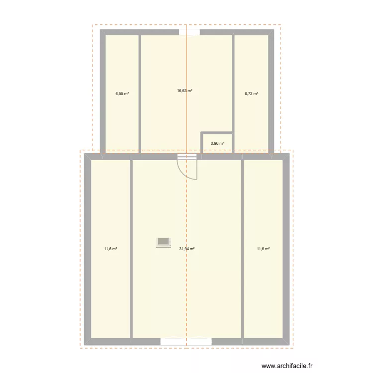 Etray 2. Plan de 7 et 86 m² Etray 2. Plan de 7 et 86 m²