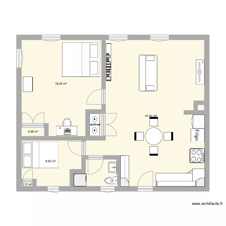 logement racine. Plan de 6 et 69 m² logement racine. Plan de 6 et 69 m²