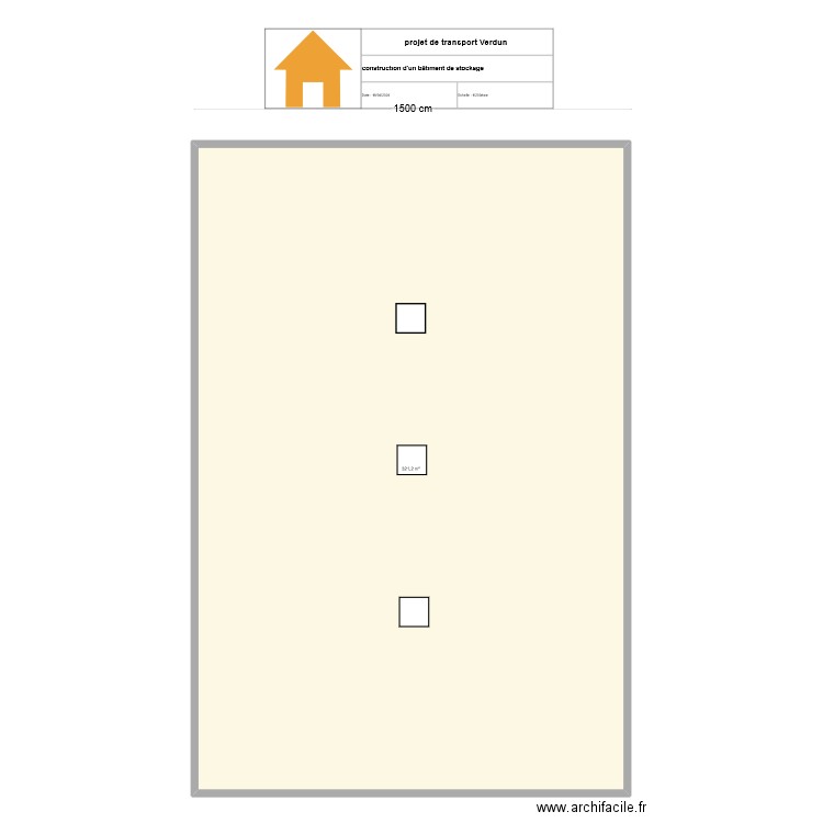 verdun. Plan de 1 pièce et 321 m2