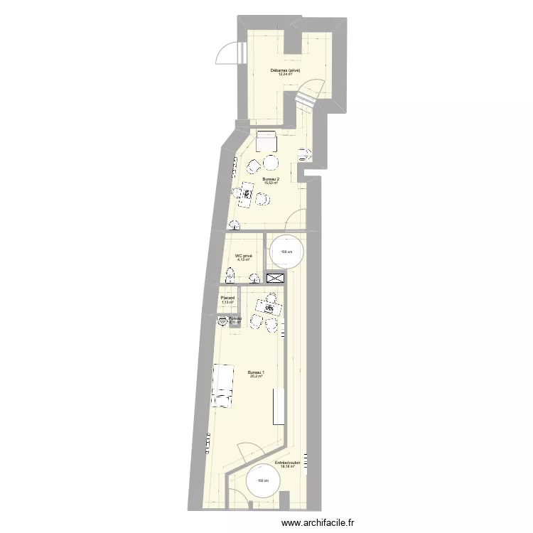 Local commercial Access. Plan de 