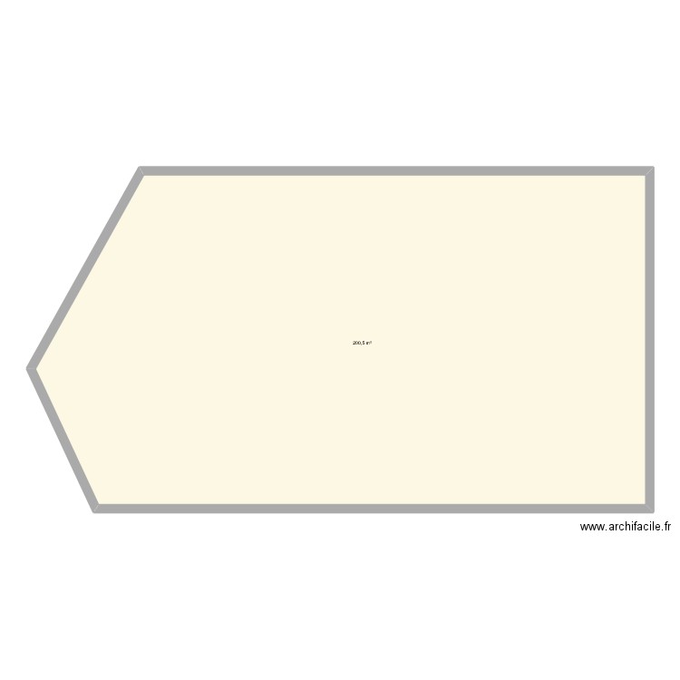 petit refuge. Plan de 1 pièce et 201 m2