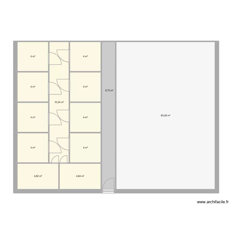 Depot TVX mod/rep. Plan de 13  et 123 m²