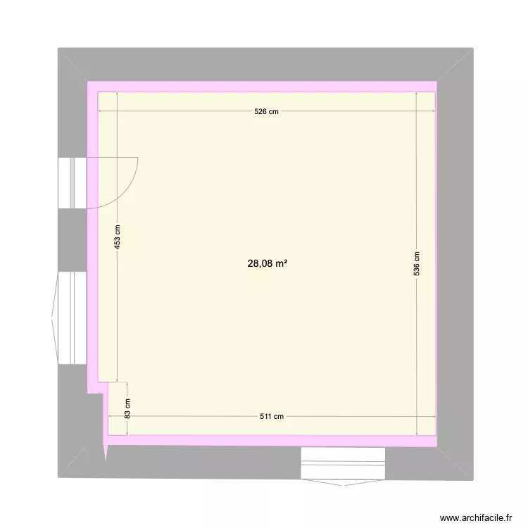 APPT A VIERGE. Plan de 