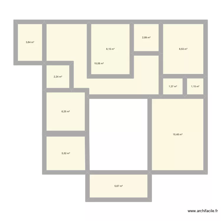 JUNIOR. Plan de 12 Pièces et 76 m²