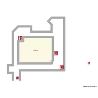 Plan et localisation des extincteurs du 1er étage