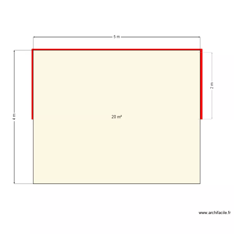 terrasse guesnon. Plan de 